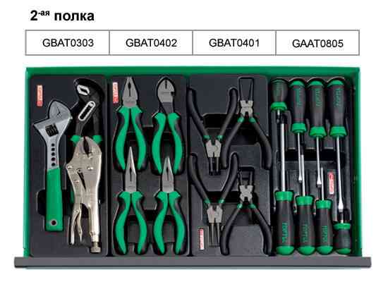 Ящик для СТО с инструментом TOPTUL (Pro-Line) 3 секции 157 ед. GCAZ0011 Харьков