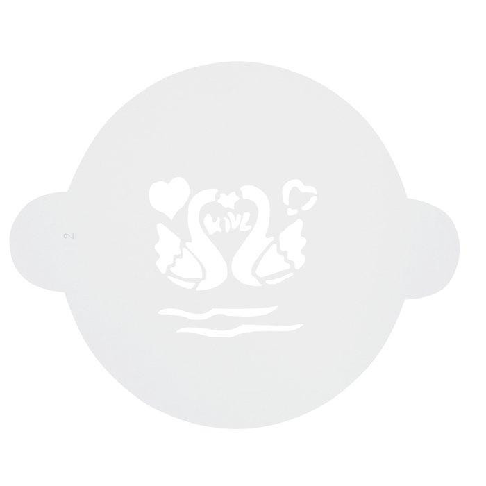 Трафарет пластиковий для торта Empire Лебідь EM-8807 250 мм Киев - изображение 1