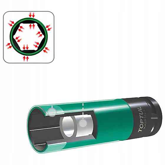 Набор головок для литых дисков TOPTUL 1/2" 5ед. Pro-Series GDAI0503 Харьков
