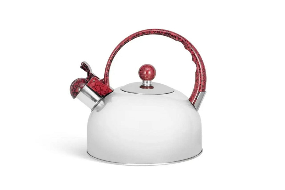 Чайник із свистком Edenberg EB-3554-Burgundy 2.5 л бордовий Київ - зображення 1