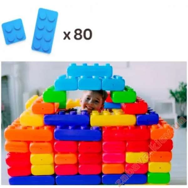 Конструктор із великих блоків 2 видів (80шт) MEGA Київ - зображення 1