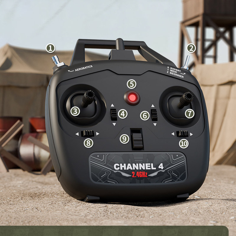 Самолет на радиоуправлении SCHE W551 Four-channel Stunt Fighter Херсон - зображення 6