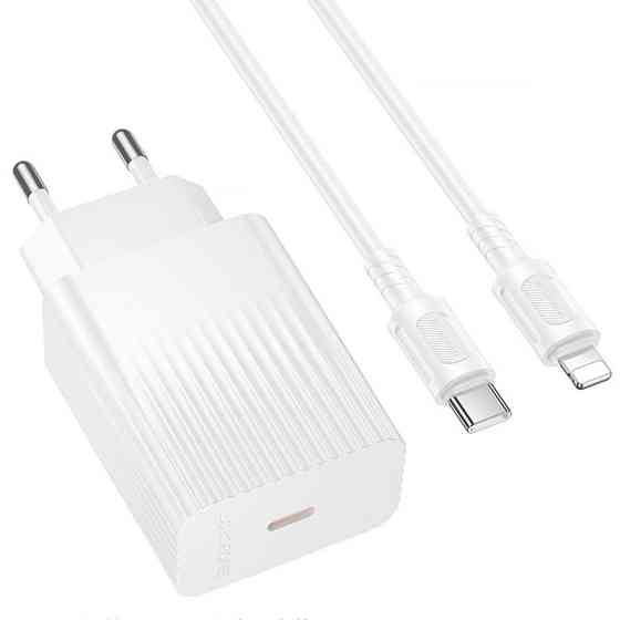 СЗУ Borofone BAS75A Source PD30W (1USB-C) + кабель Type-C to Lightning Херсон