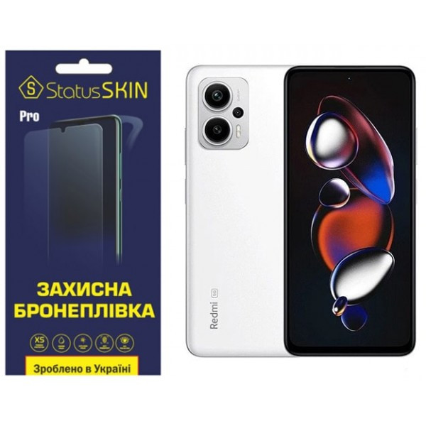 Поліуретанова плівка StatusSKIN Pro на екран Xiaomi Redmi Note 12T Pro Глянцева (Код товару:32450) Харків - зображення 2