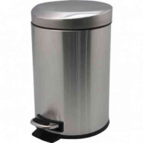 T-Y8005SS Ведро из нержавеющей стали с педалью и фигурной крышкой, матовое, 5 л. Киев