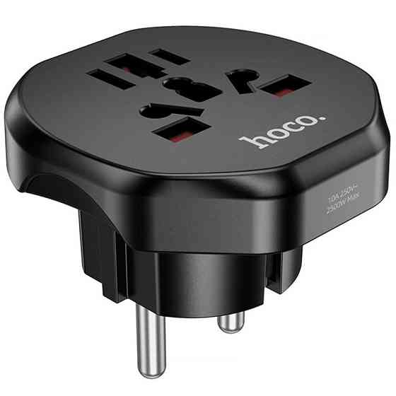 Сетевой универсальный переходник Hoco AC6 3in1 (EU) Херсон