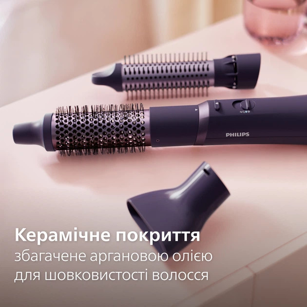 Фен-щетка Philips BHA305/00 800 Вт фиолетовый Київ - зображення 3