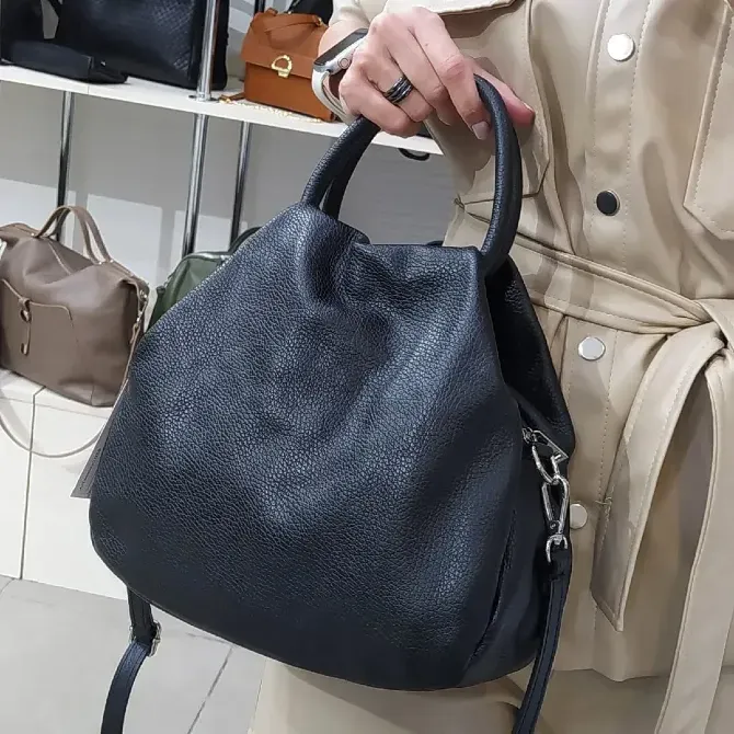 Італійська жіноча сумка з натуральної шкіри хобо Віра пелле TS000081 Киев - изображение 4