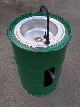 Умивальник з металевої бочки лофт | Дизайнерська раковина з вашим логотипом Київ