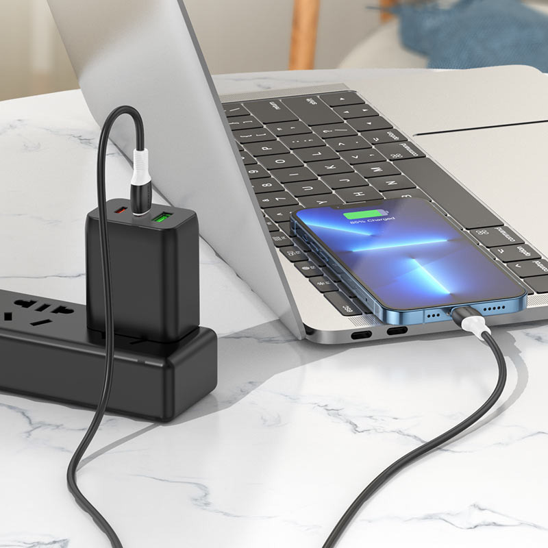 Дата кабель Borofone BX84 Rise Type-C to Lightning 20W (1m) Херсон - зображення 4