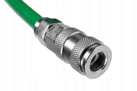 Шланг спиральный полиуретановый 8*12мм 15м с быстросъемными соединениями TOPTUL KHLC0815E Харків