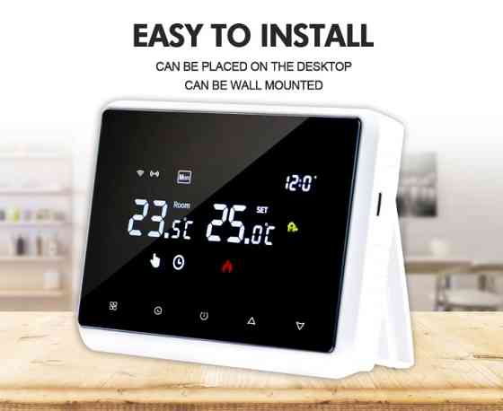 Бездротовий розумний термостат Myuet ME98 Wi-Fi + RF для котла (Tuya) Винница