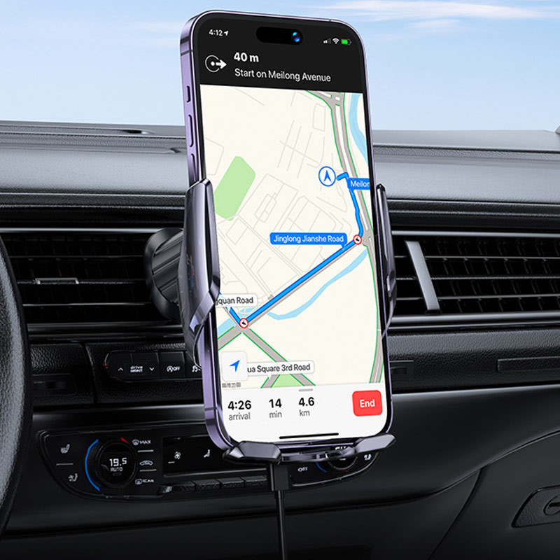 Автодержатель с БЗУ Hoco CA202 Plus Херсон - зображення 8