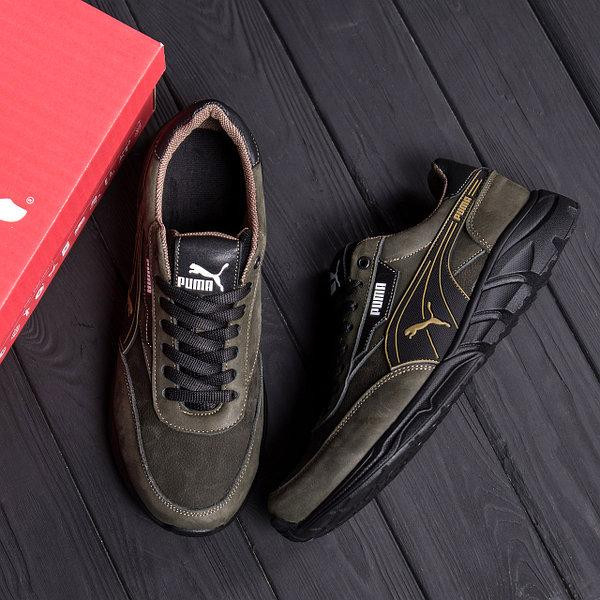 Мужские кожаные кроссовки  Pm Anzarun Green Київ - зображення 7