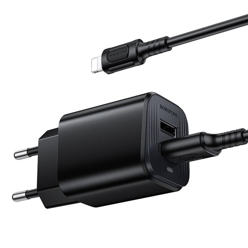 СЗУ Borofone BAS81A Star 10.5W (2USB-A) + кабель USB to Lightning Херсон - изображение 2
