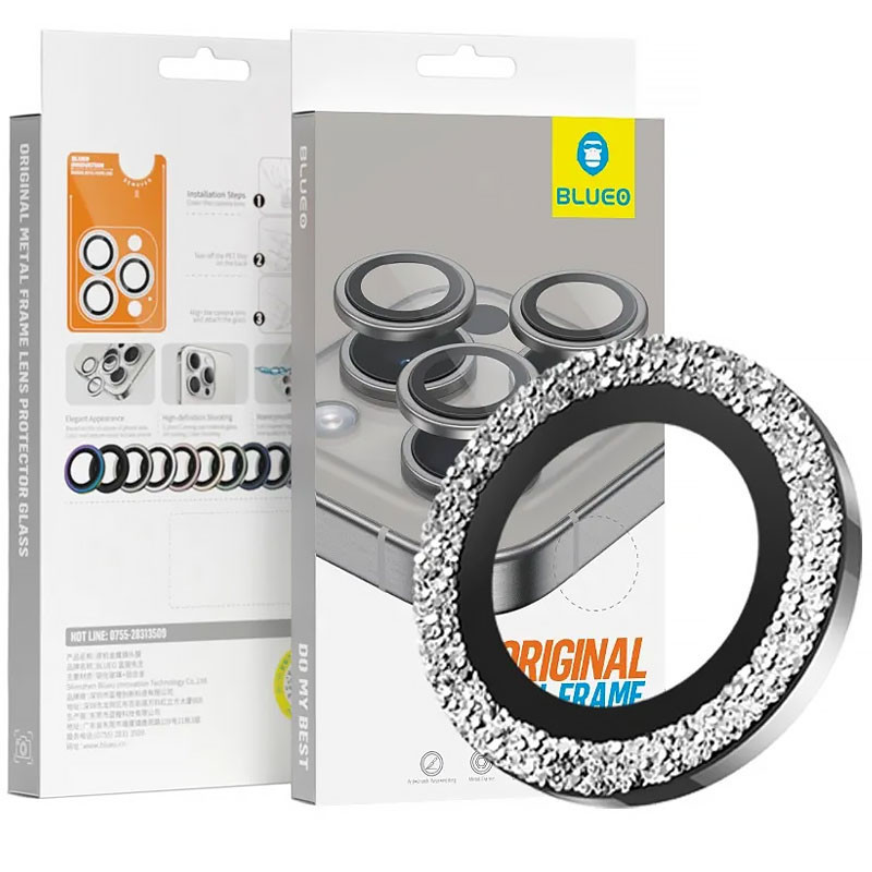 Защитное стекло BlueO Metal на камеру для Apple iPhone 16 (6.1") / 16 Plus (6.7") Херсон - зображення 2