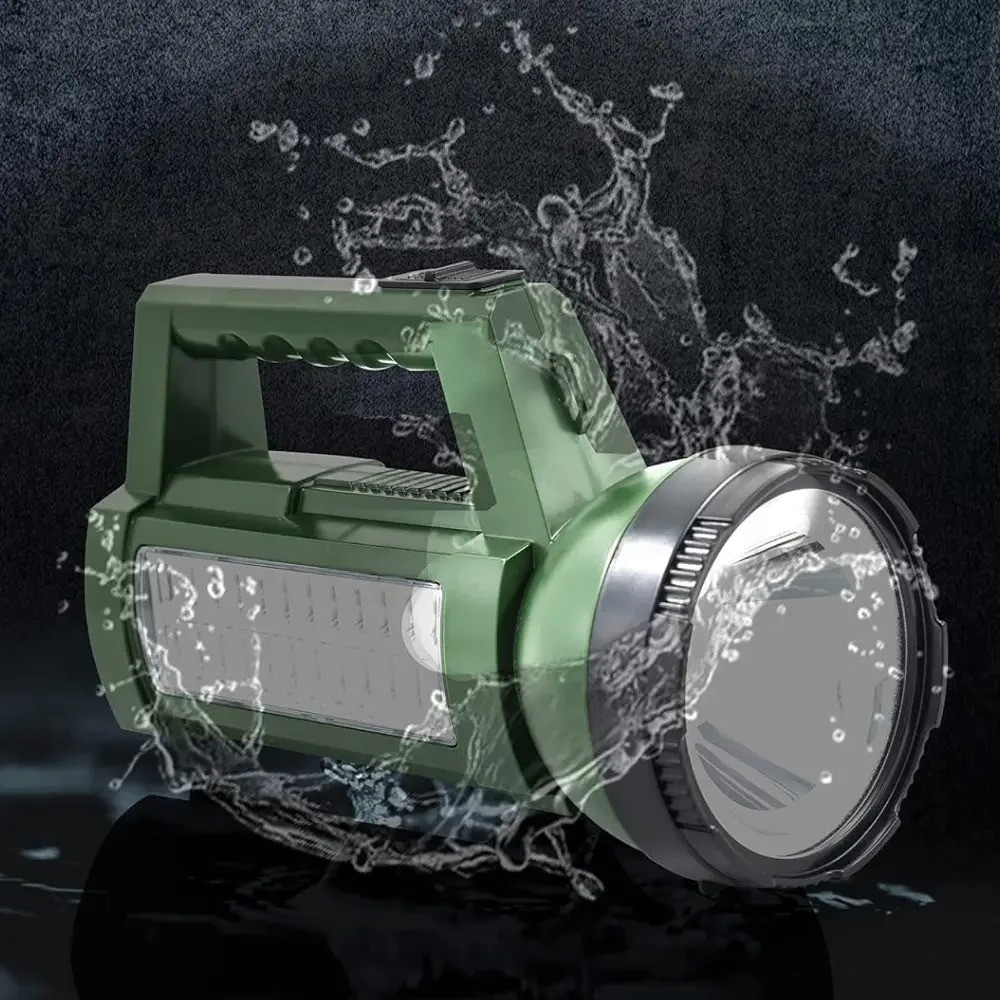 Фонарь аккумуляторный DP с боковым светом / Ручной кемпинговый фонарик / Фонарь на аккумуляторе Одеса - зображення 2