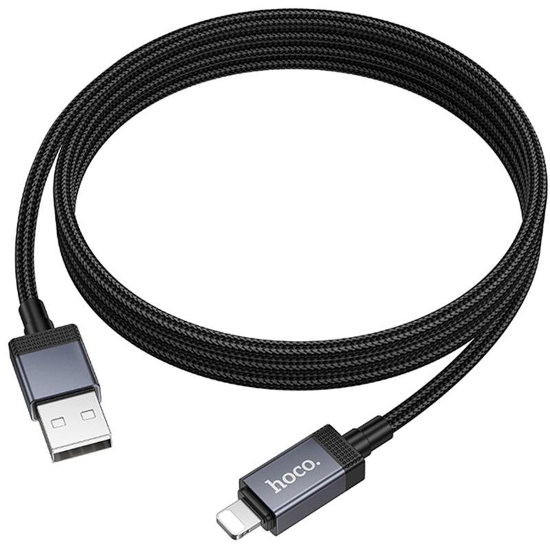 Дата кабель Hoco X118 Generous with display USB to Lightning 2.4A (1m) Херсон - изображение 5