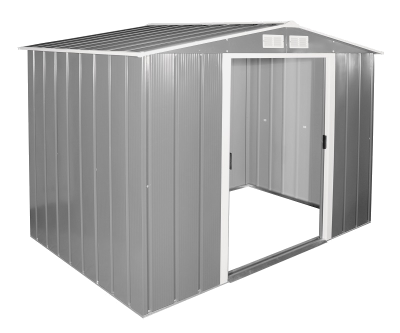 Сарай металлический ECO 320x241x196 см серый с белым Киев - изображение 11