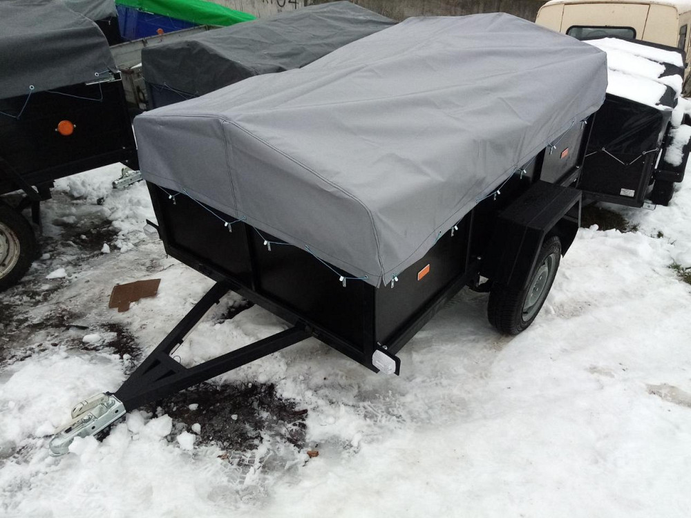 Тент на легковий причіп Павам 2,05 х 1,30 ПВХ Єврофура Барышевка - изображение 1