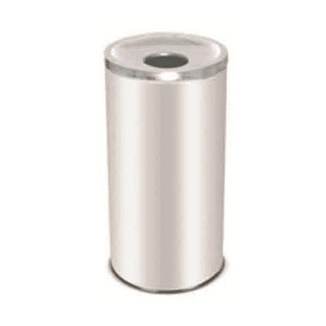 Урна из нержавеющей стали, крышка с отверстием Київ - зображення 1