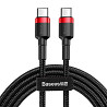 Дата кабель Baseus Cafule Type-C to Type-C PD2.0 60W (2m) (CATKLF-H) Херсон