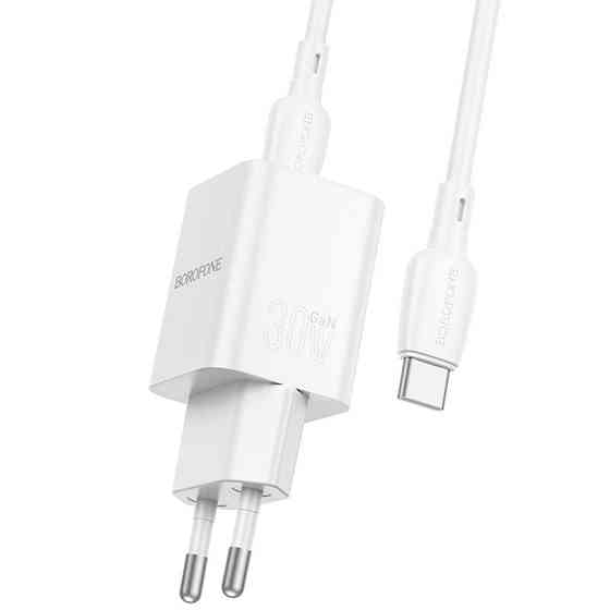 СЗУ Borofone BN14 Royal PD30W+QC3.0 (1USB-A/1C) + кабель Type-C to Type-C Херсон