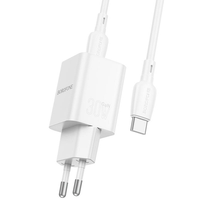 СЗУ Borofone BN14 Royal PD30W+QC3.0 (1USB-A/1C) + кабель Type-C to Type-C Херсон - изображение 3