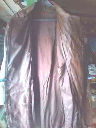 кожаное коричневое пальто 48-50р. Харків