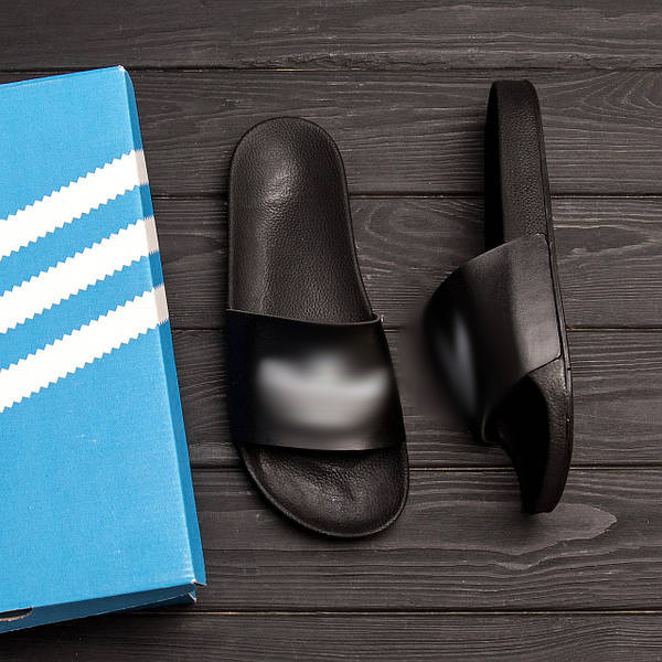 Мужские  летние шлепанцы black Київ - зображення 10