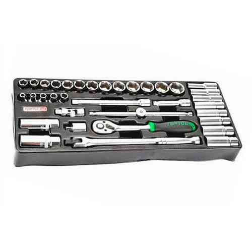 Набор инструмента головки с трещоткой 3/8" 35ед. (в ложементе, тип В) TOPTUL GTB3503 Харьков