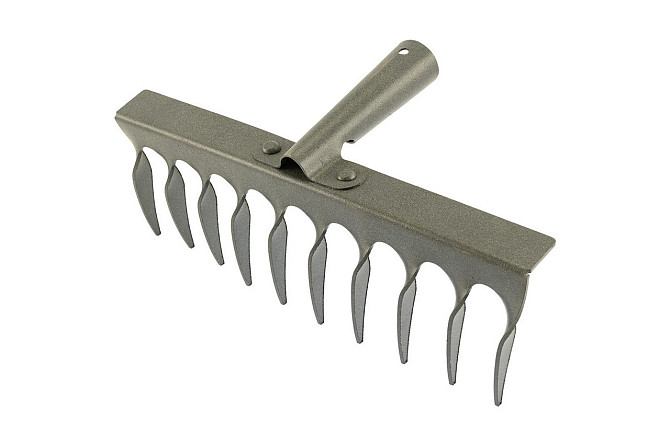 Грабли металлические крученые MASTERTOOL ГУ-10 10 зубов 305х100 мм 14-6206 Харків - зображення 1