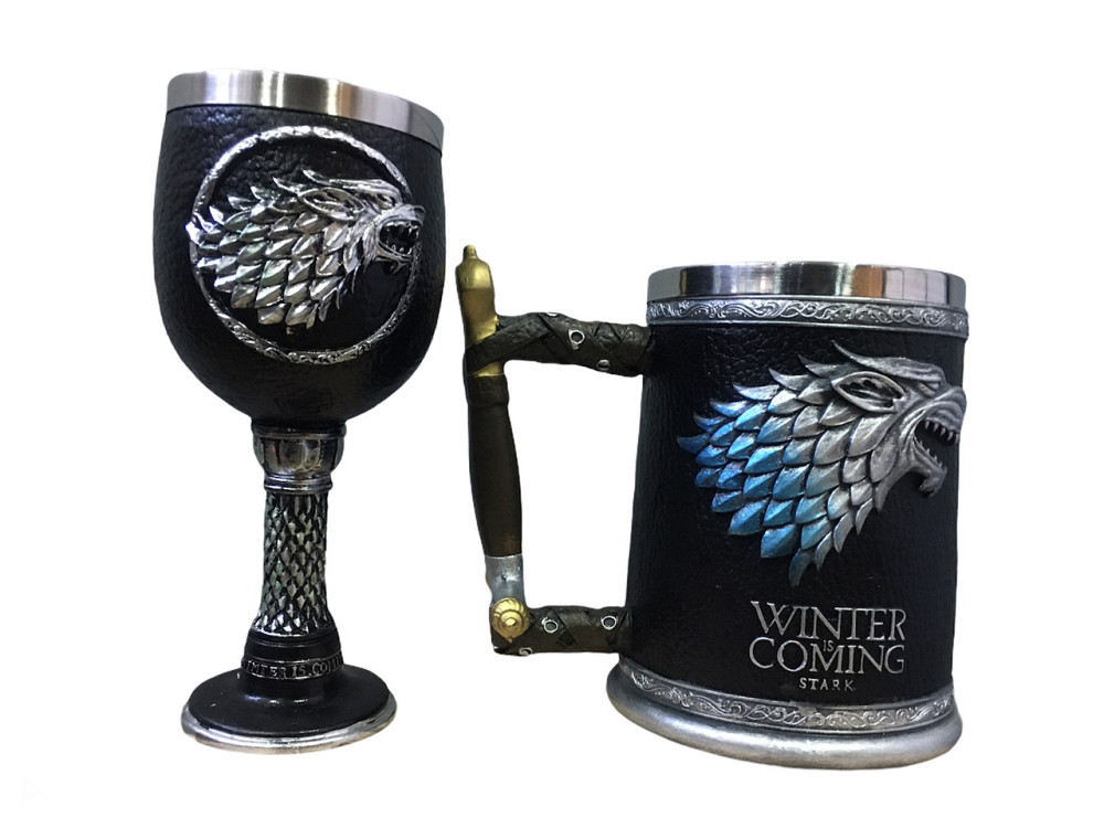 Подарочный Набор Кружка Чашка Бокал 3D Игра Престолов Game Of Thrones Winter is Coming Stark Дом Ста Київ - зображення 9