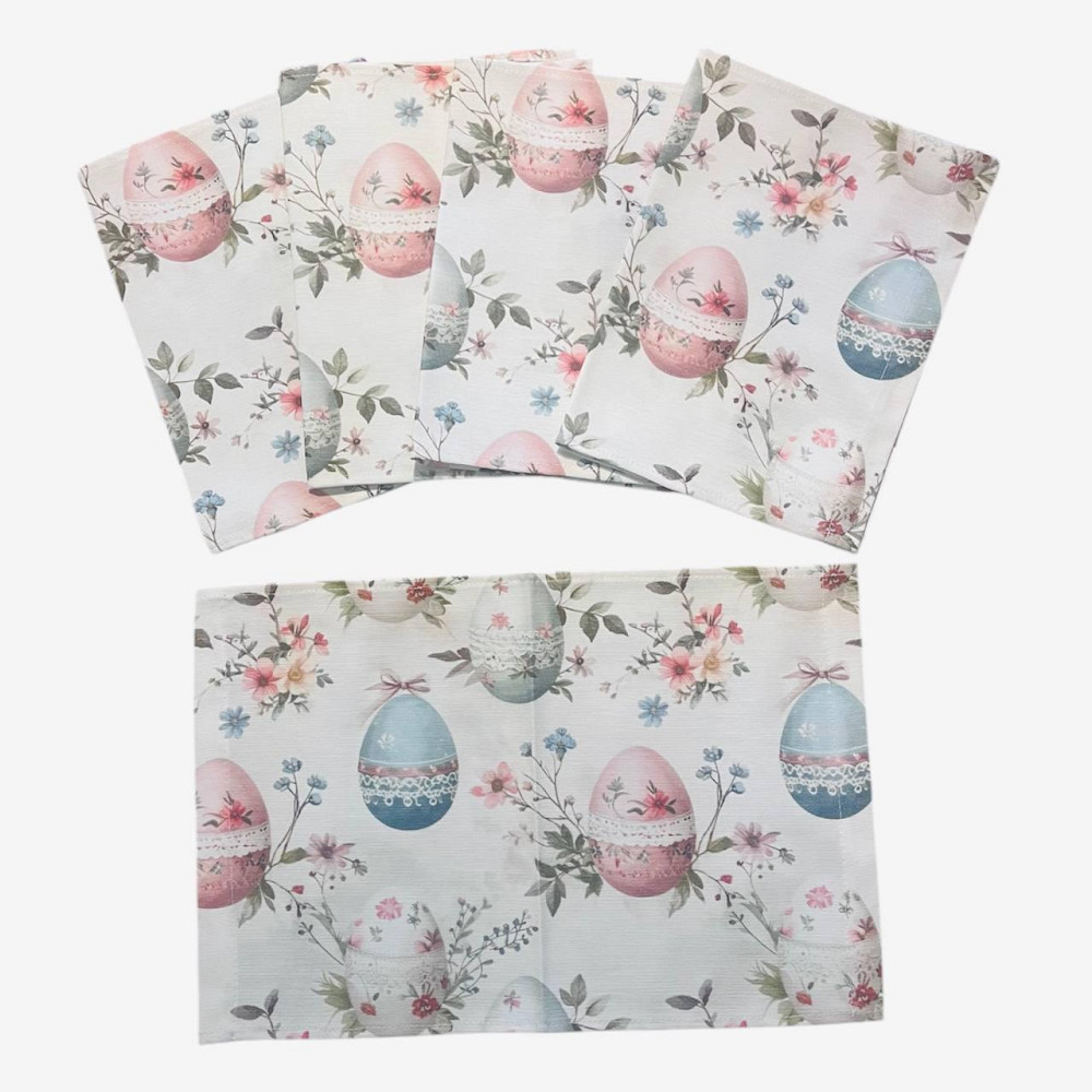 Салфетки Пасхальные прямоугольные 26х39см 5 штуки разноцветные Одесса - изображение 3