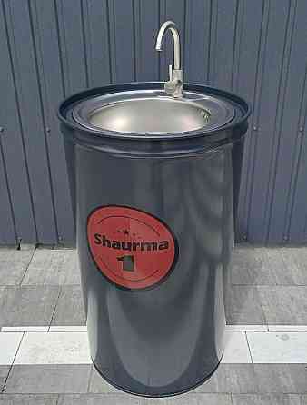 Умивальник з металевої бочки лофт | Дизайнерська раковина з вашим логотипом Київ