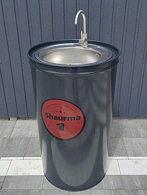 Умивальник з металевої бочки лофт | Дизайнерська раковина з вашим логотипом Киев - изображение 5