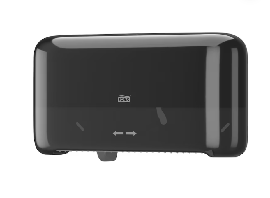 Диспенсор горизонт. OptiServe Coreless 2-Rol для двух рулонов бесстревой туалетной бумаги, Черный Київ - зображення 1