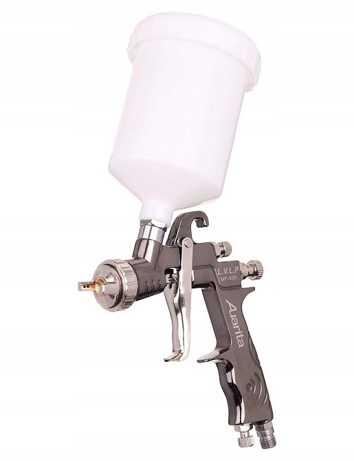 Краскопульт пневматический тип LVLP верх.пласт.бачок 600мл, форсунка-1,4мм  AUARITA   MP-500-1.4 Харків - зображення 2