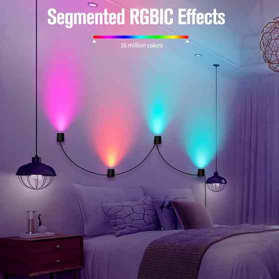 Настенная LED лампа RGB Intelligent wall lamp 6 pcs with Bluetooth European plug with app Херсон