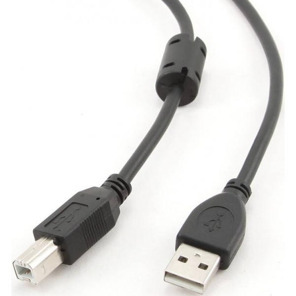 Кабель для принтера Cablexpert CCP-USB2-AMBM-10 USB 2.0 AM/BM 3.0 м Black Харьков - изображение 1