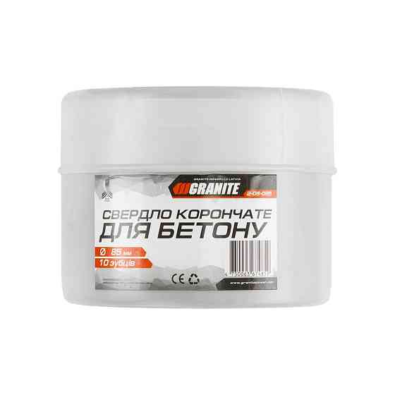 Сверло корончатое для бетона GRANITE 85 мм 10 зубцов 2-08-085 Харків