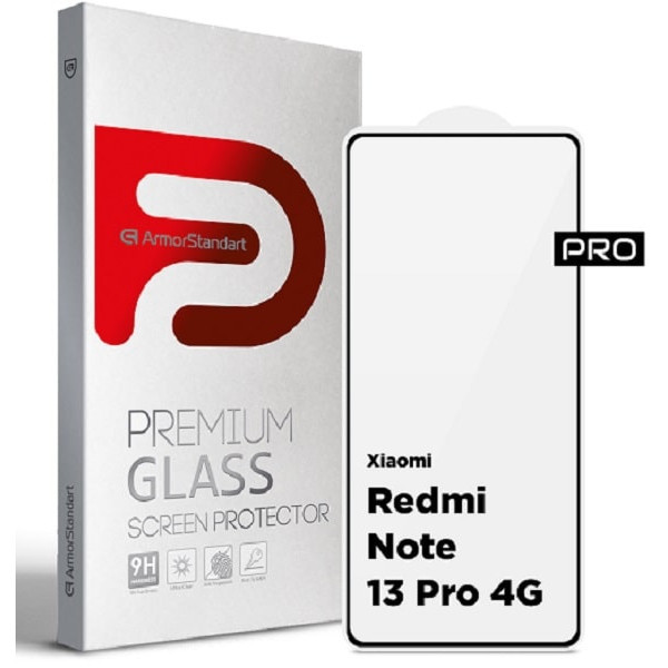 Захисне скло ArmorStandart Pro для Xiaomi Redmi Note 13 Pro 4G Black (ARM73387) Харків - зображення 2