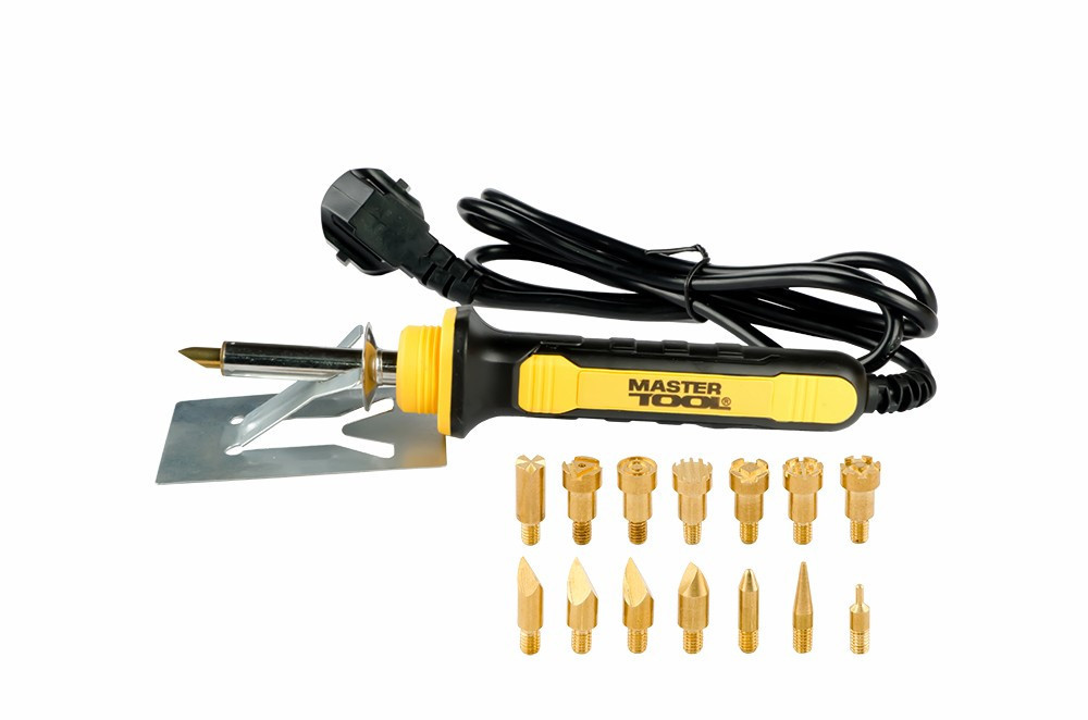 Набор для выжигания по дереву MASTERTOOL 30 Вт 220 V/50 Hz 14 насадок 44-0021 Харків - зображення 1
