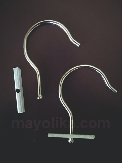 Гачок металічний для хангерів з обмежувачем Львів - зображення 1