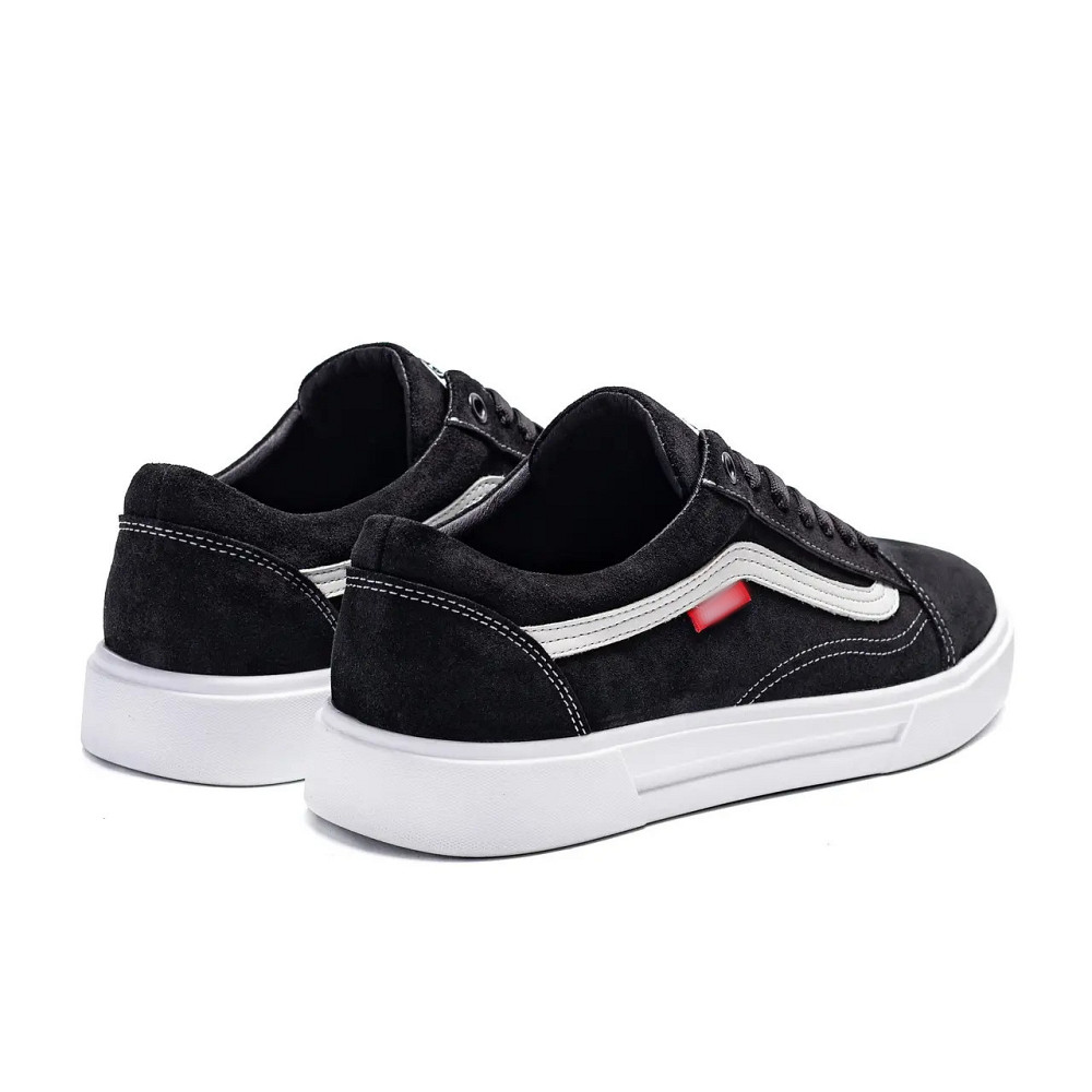 Мужские кожаные кеды  Black Київ - зображення 4