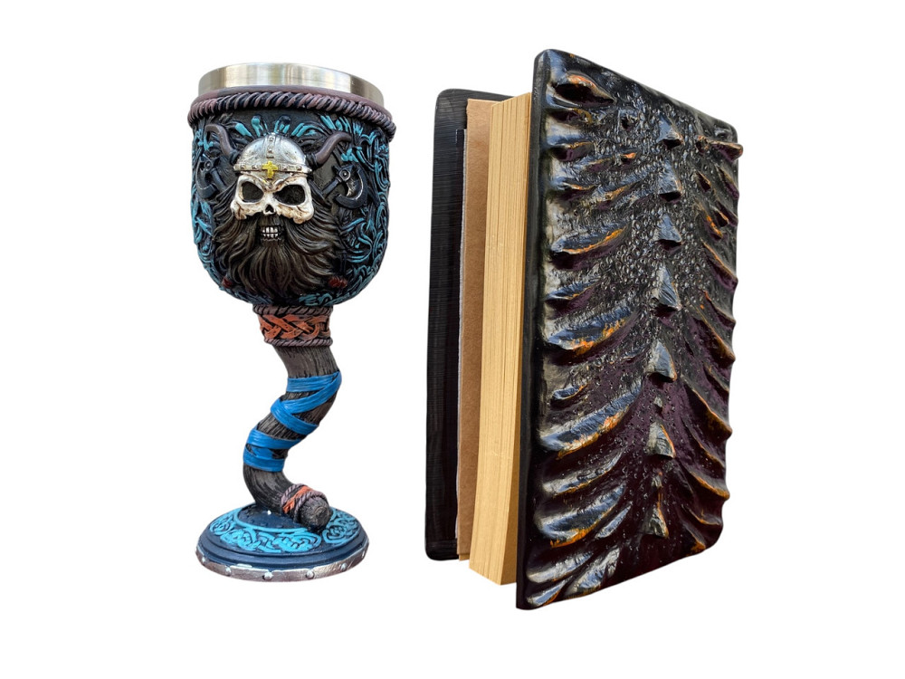 Подарочный набор Бокал 3 Молот Тора Викинг и Блокнот 3 «Жар Сердца Дракона» Київ - зображення 4