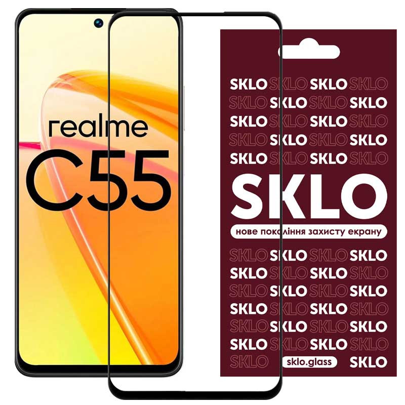 Защитное стекло SKLO 3D для Realme C55 / C71 Херсон - изображение 1