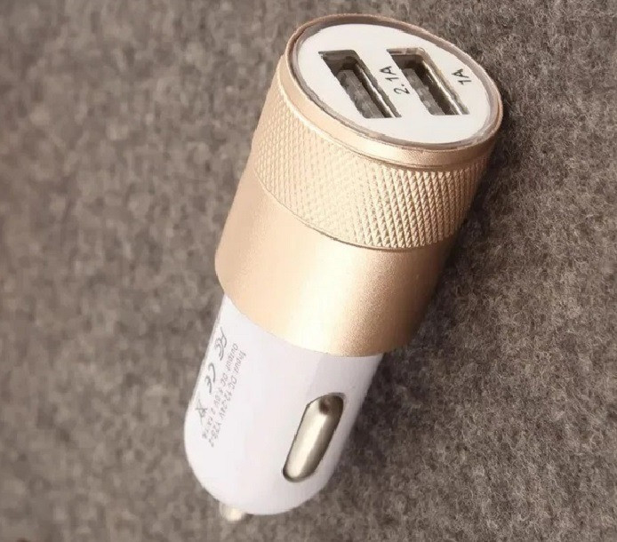 Автомобільний адаптер 2 USB перехідник 12/24 зарядка мобільника 5V у прикурювач CAR USB Косов - изображение 1