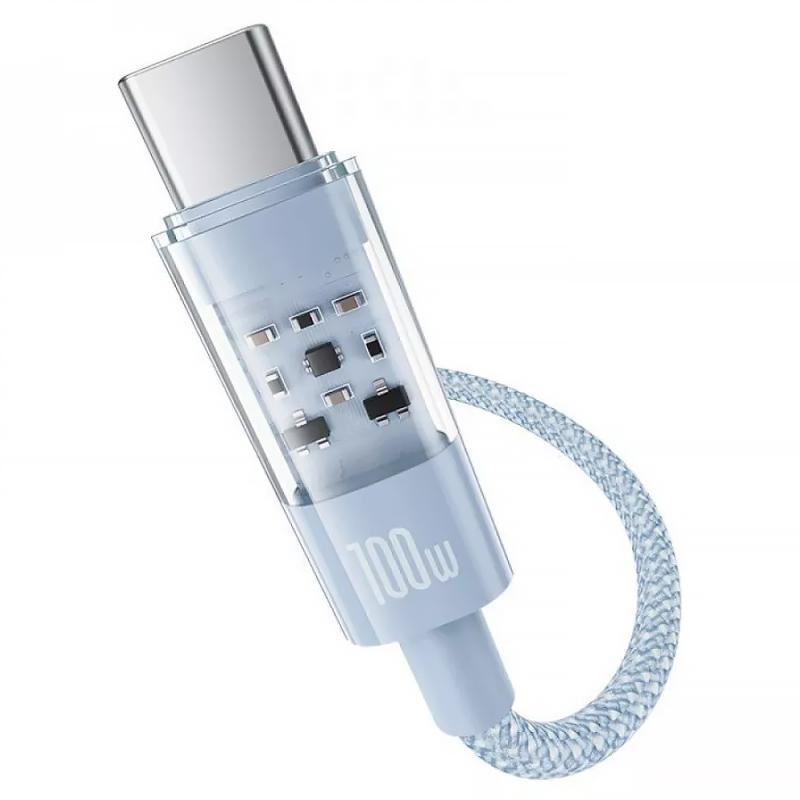 Дата кабель Baseus Gem Fast Charging Type-C to Type-C 100W (2m) (P10373000111-01) Херсон - зображення 5