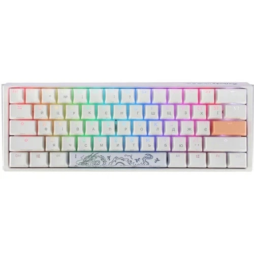Клавиатура компьютерная проводная Ducky One 3 Mini Cherry MX Red RGB White UA DKON2161ST-RUAPXPWWWSC Київ - зображення 1